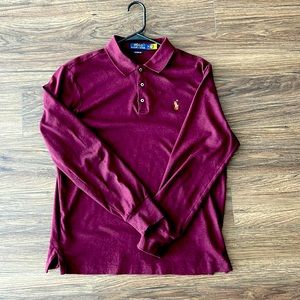 ‼️LIKE NEW‼️Soft cotton polo Ralph Lauren long sleeve AUTHENTIC📈📈📈